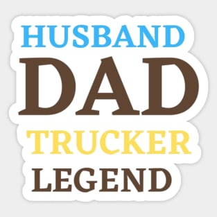 Trucker dad Sticker